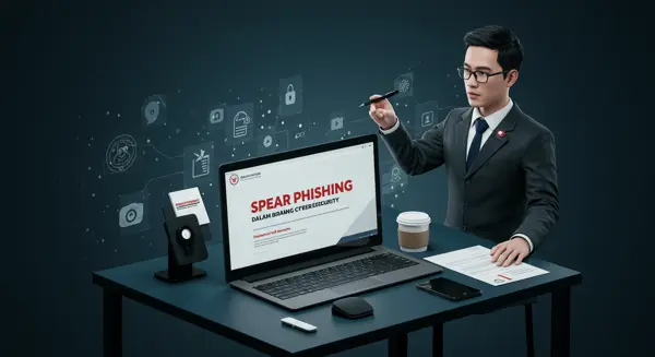 Spear Phishing dalam Bidang Cybersecurity Pelajari tentang spear phishing dalam cybersecurity, cara melindungi diri, dan layanan dari Widya Security.