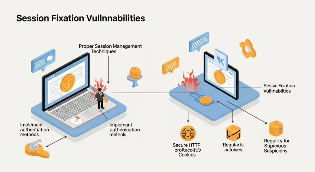Memahami Session Fixation: Risiko dan Solusi dalam Cybersecurity Artikel ini membahas tentang session fixation, suatu teknik serangan dalam cybersecurity, serta cara mencegahnya.