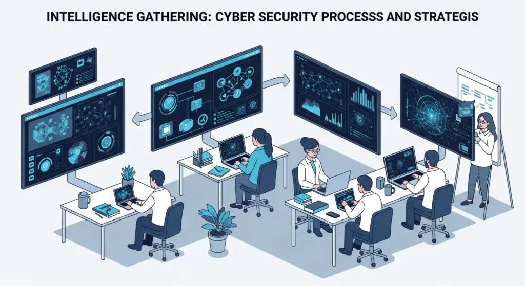 Intelligence Gathering: Proses dan Strategi Keamanan Siber Artikel ini membahas intelligence gathering dan prosesnya dalam keamanan siber.