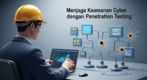 Menjaga Keamanan Cyber dengan Penetration Testing Artikel ini membahas tentang keamanan cyber melalui penetration testing oleh Widya Security, menjelaskan pentingnya serta proses yang dilakukan.