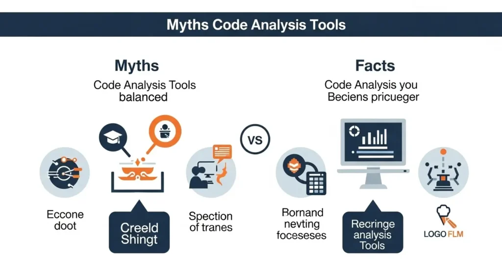 Mitos dan Fakta tentang Code Analysis Tool dalam Cybersecurity Membongkar mitos seputar Code Analysis Tool dalam bidang cybersecurity untuk pemahaman yang lebih baik.