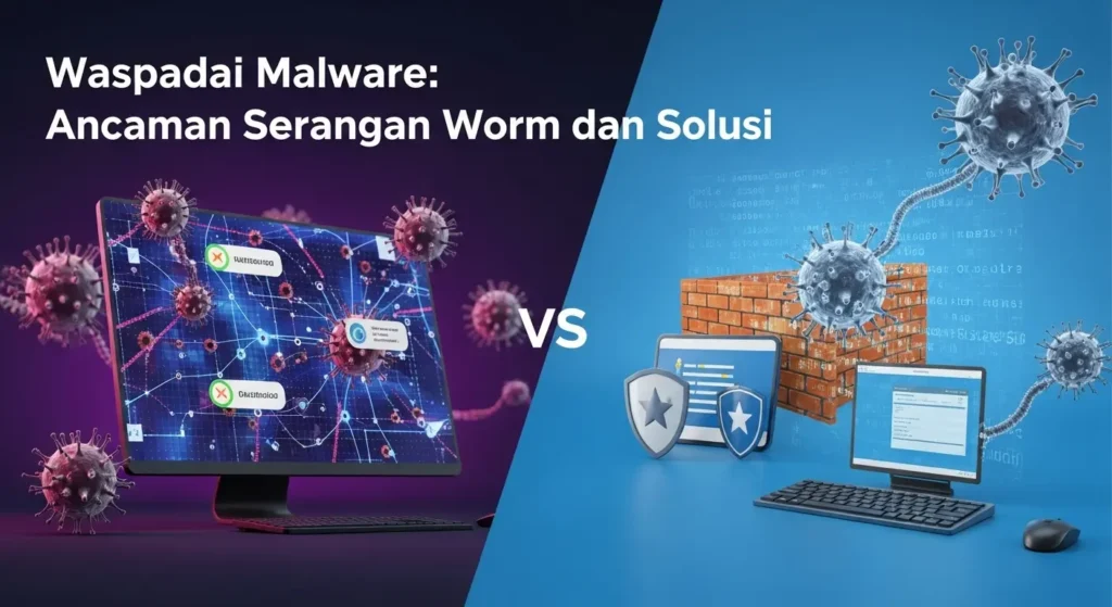 Waspadai Malware: Ancaman Serangan Worm dan Solusi Pelajari tentang malware, karakteristik worm, dan cara melindungi sistem komputer kita dari ancaman. Temukan langkah-langkah penting untuk menjaga keamanan data sensitif.