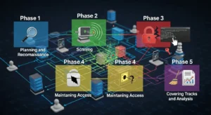 Cara Kerja Penetration Testing: Uji Penetrasi Untuk Keamanan Siber Artikel ini menjelaskan cara kerja penetration testing, termasuk tahapan, keuntungan, dan teknik yang digunakan untuk meningkatkan keamanan siber.