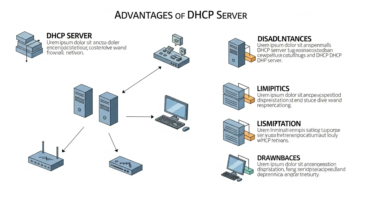 Kelebihan dan Kekurangan DHCP Server untuk Jaringan Artikel mendalam mengenai kelebihan dan kekurangan DHCP server, manfaat, dan risiko keamanan dalam pengelolaan jaringan berskala besar.