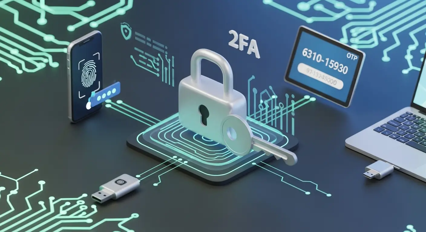 Two-Factor Authentication dalam Cybersecurity: Meningkatkan Keamanan Anda Pelajari tentang manfaat dan statistik Two-Factor Authentication (2FA) dalam cybersecurity. Selalu lindungi data Anda!