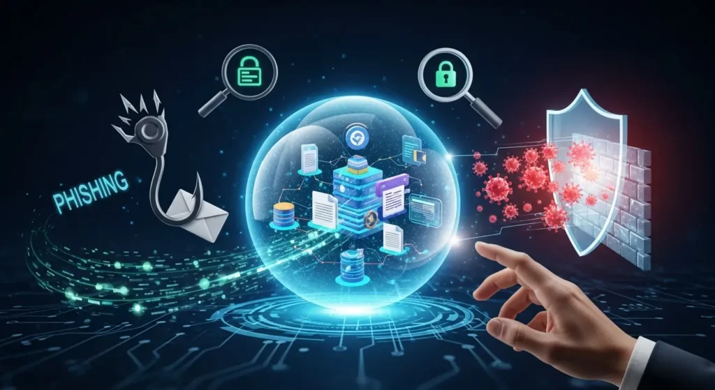 Kejahatan Daring: Cara Mencegah Phishing dan Melindungi Data Perusahaan Artikel ini membahas phishing, kejahatan daring, dan cara mencegahnya serta dampaknya terhadap perusahaan. Pelajari lebih lanjut agar data perusahaan aman.