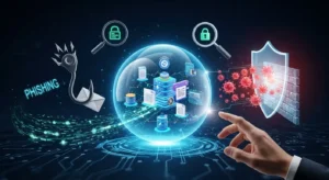 Kejahatan Daring: Cara Mencegah Phishing dan Melindungi Data Perusahaan Artikel ini membahas phishing, kejahatan daring, dan cara mencegahnya serta dampaknya terhadap perusahaan. Pelajari lebih lanjut agar data perusahaan aman.