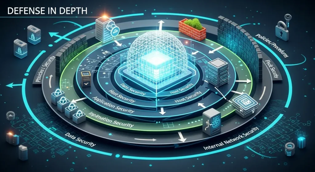 Strategi Defense in Depth dalam Cybersecurity Pelajari strategi Defense in Depth untuk keamanan siber yang lebih baik.