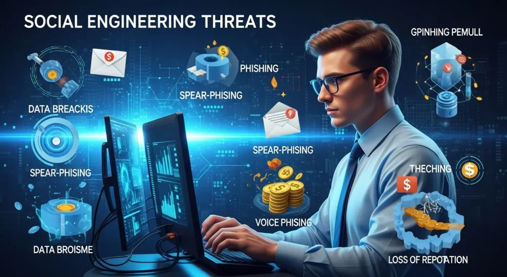 Social Engineering dalam Cybersecurity: Studi Kasus dan Hasil Nyata Meneliti ancaman social engineering dalam cybersecurity melalui studi kasus nyata dan langkah-langkah perlindungan.