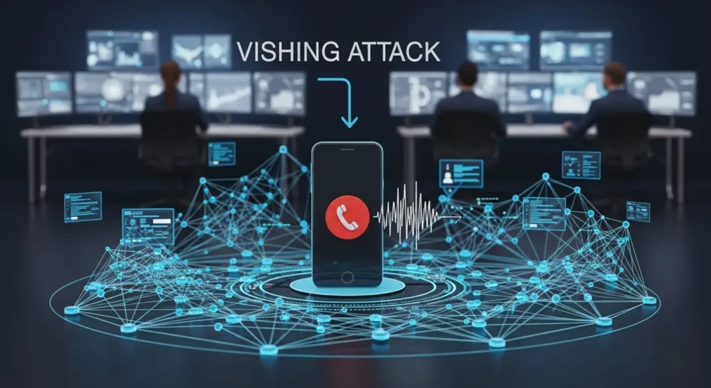 Understanding Voice Phishing (Vishing) dalam Cybersecurity Artikel ini membahas mengenai Voice Phishing (vishing) dalam cybersecurity, termasuk cara kerja, dampak, dan pencegahannya.