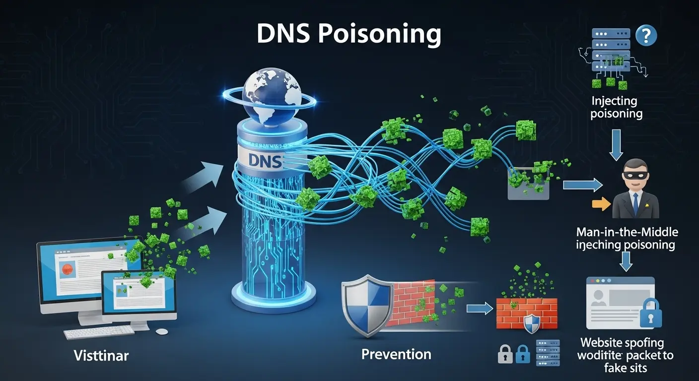 DNS Poisoning: Pengertian, Jenis, dan Cara Pencegahannya Pelajari semua tentang DNS Poisoning, termasuk cara kerja, jenis, dampak, dan langkah pencegahannya.