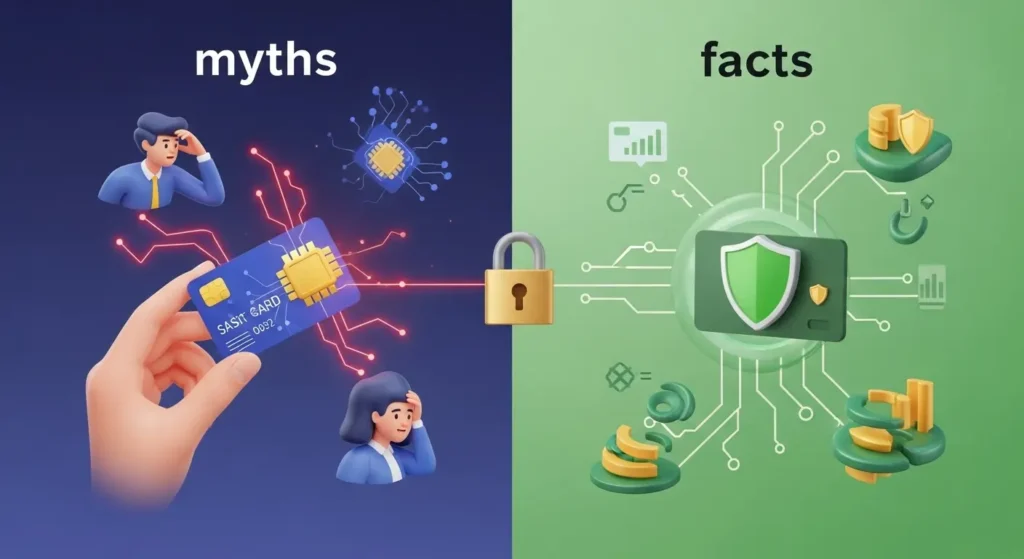 Mitos dan Fakta Smart Card Authentication dalam Cybersecurity Artikel ini membongkar mitos terkait Smart Card Authentication dalam cybersecurity, menjelaskan keamanan, biaya, dan kemudahan penggunaannya.