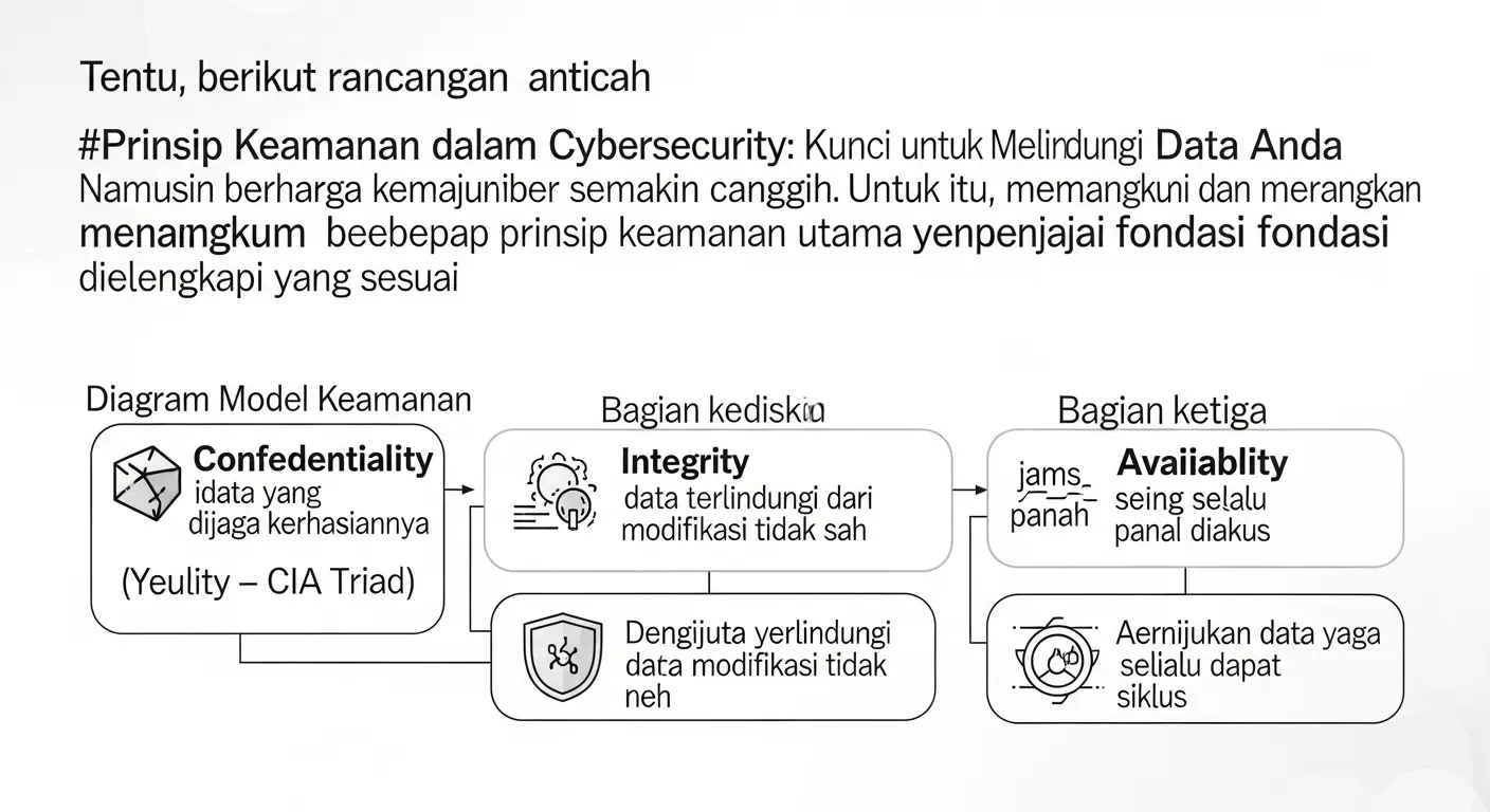 Prinsip Keamanan dalam Cybersecurity: Kunci Untuk Melindungi Data Anda Artikel tentang security principles dalam bidang cybersecurity, ditulis dengan gaya roundup dan informasi relevan dari berbagai sumber.