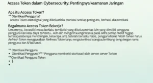 Access Token dalam Cybersecurity: Pentingnya Keamanan Jaringan Artikel ini membahas tentang Access Token dalam cybersecurity, pentingnya keamanan dan praktik terbaiknya.