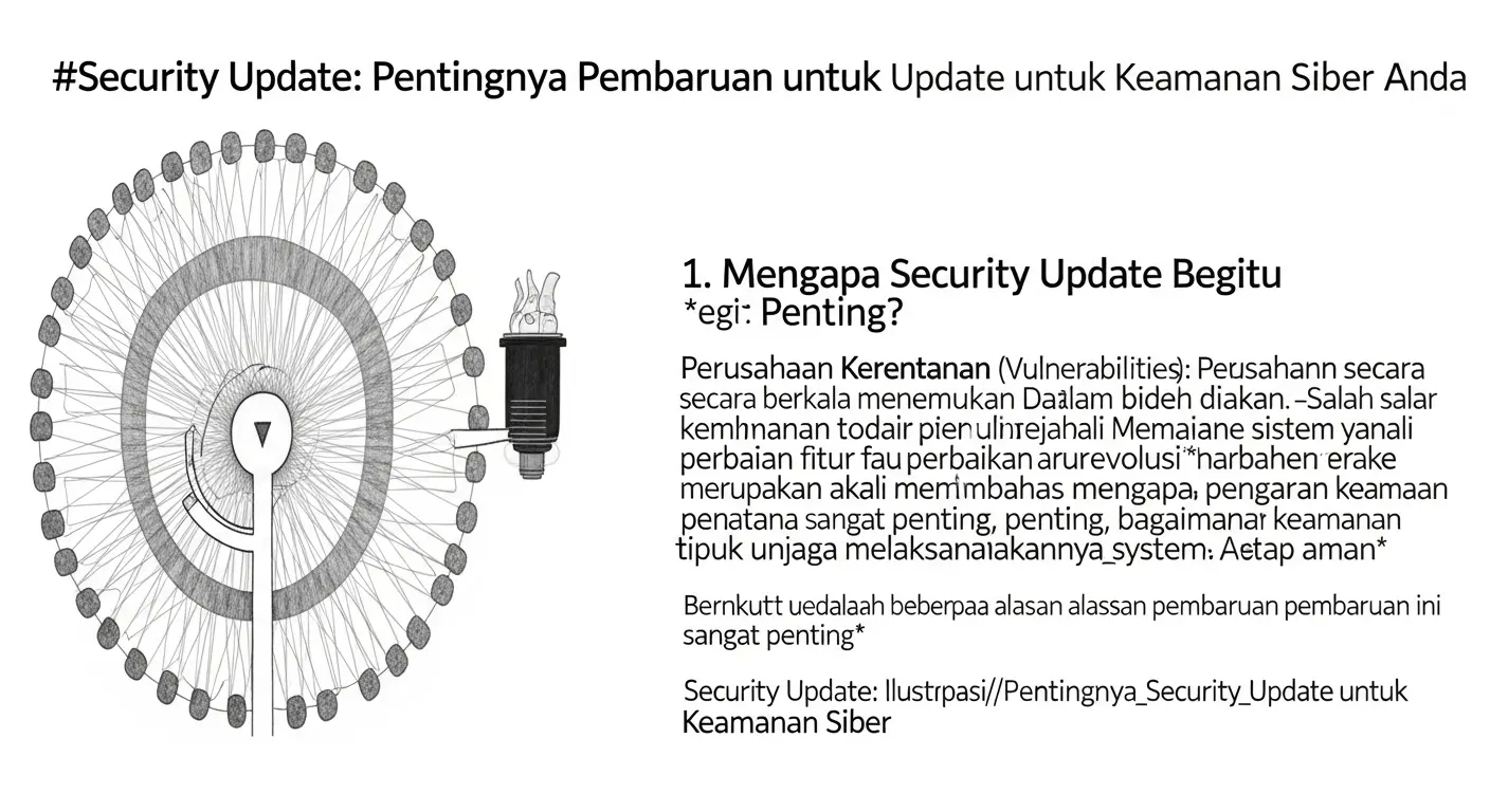 Security Update: Pentingnya Pembaruan untuk Keamanan Siber Anda Artikel tutorial mengenai pentingnya melakukan security update dalam cybersecurity. Temukan cara dan tips untuk menjaga keamanan sistem Anda.