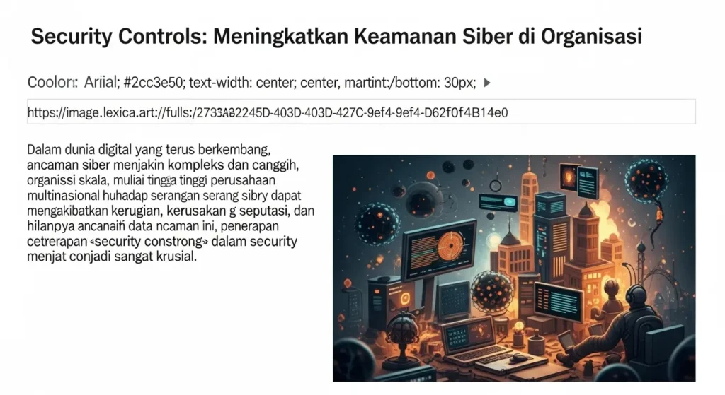 Security Controls: Meningkatkan Keamanan Siber di Organisasi Dalam artikel ini, kami membahas tentang security controls dalam cybersecurity dan pentingnya penerapannya untuk melindungi organisasi.