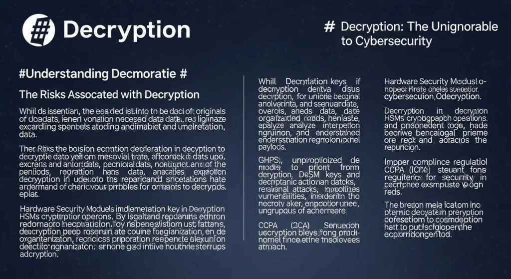 Decryption: Kunci Keamanan Siber yang Tidak Bisa Diabaikan Artikel ini membahas pentingnya decryption dalam bidang cybersecurity, risiko terkait, serta tren dan implementasi yang efektif.