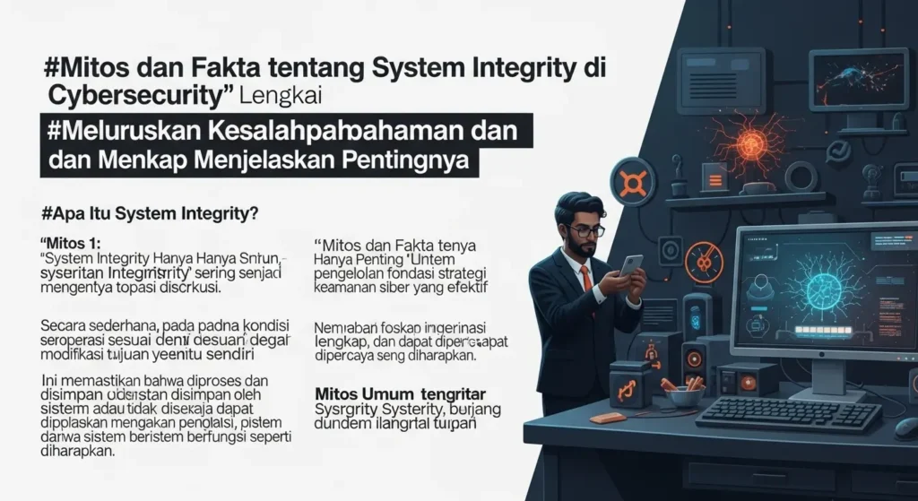 Mitos dan Fakta tentang System Integrity di Cybersecurity Artikel ini membongkar mitos tentang system integrity dalam keamanan siber dan menjelaskan pentingnya pengelolaan integritas sistem.