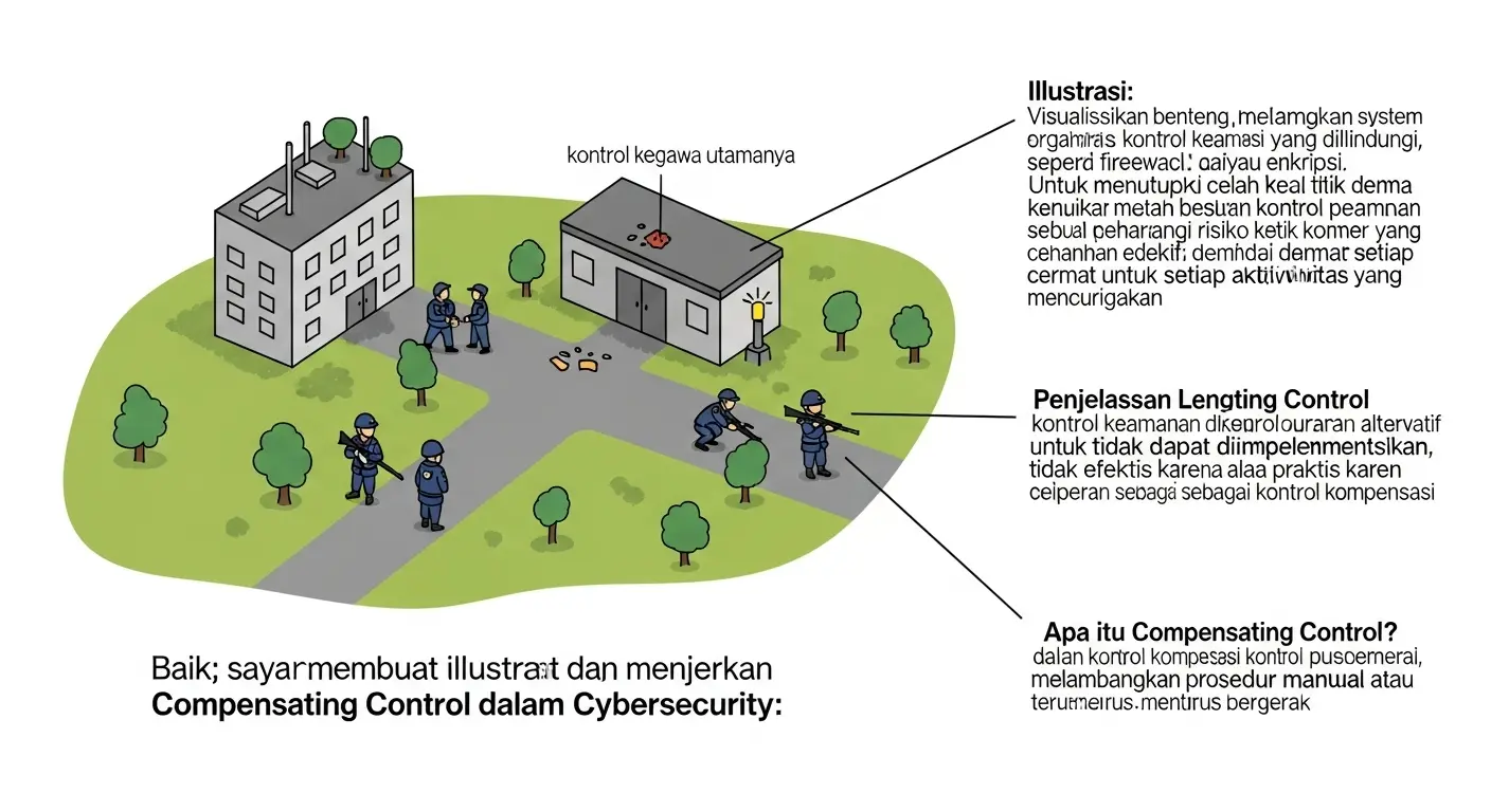 Compensating Control dalam Cybersecurity: Panduan Lengkap Pelajari tentang compensating control dalam cybersecurity, pentingnya, contoh, dan cara implementasinya. Artikel ini akan menjawab semua pertanyaan Anda.