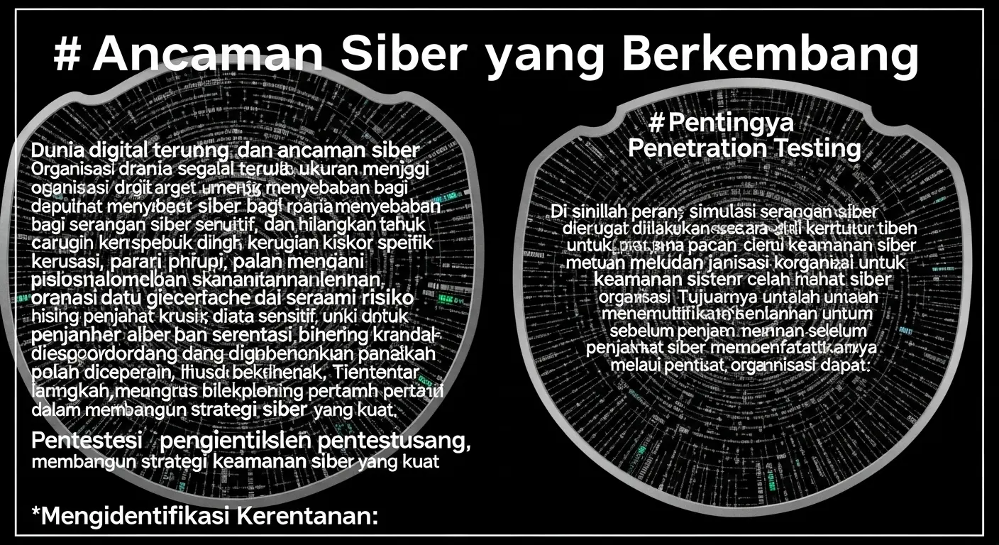 Risiko Cybersecurity: Pentingnya Penetration Testing untuk Keamanan Data Risiko dalam keamanan siber semakin meningkat. Artikel ini mengeksplorasi pentingnya penetration testing sebagai solusi untuk melindungi data dari ancaman siber. Temukan pentingnya memahami risiko cyber dan solusi untuk organisasi.