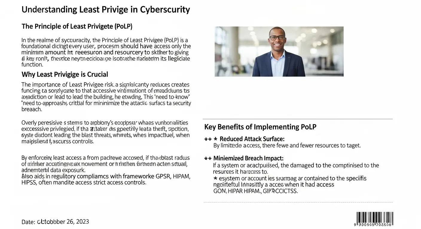 Understanding Least Privilege di Keamanan Siber Article about the principle of Least Privilege in cybersecurity, its importance, benefits, and practical application in organizations.
