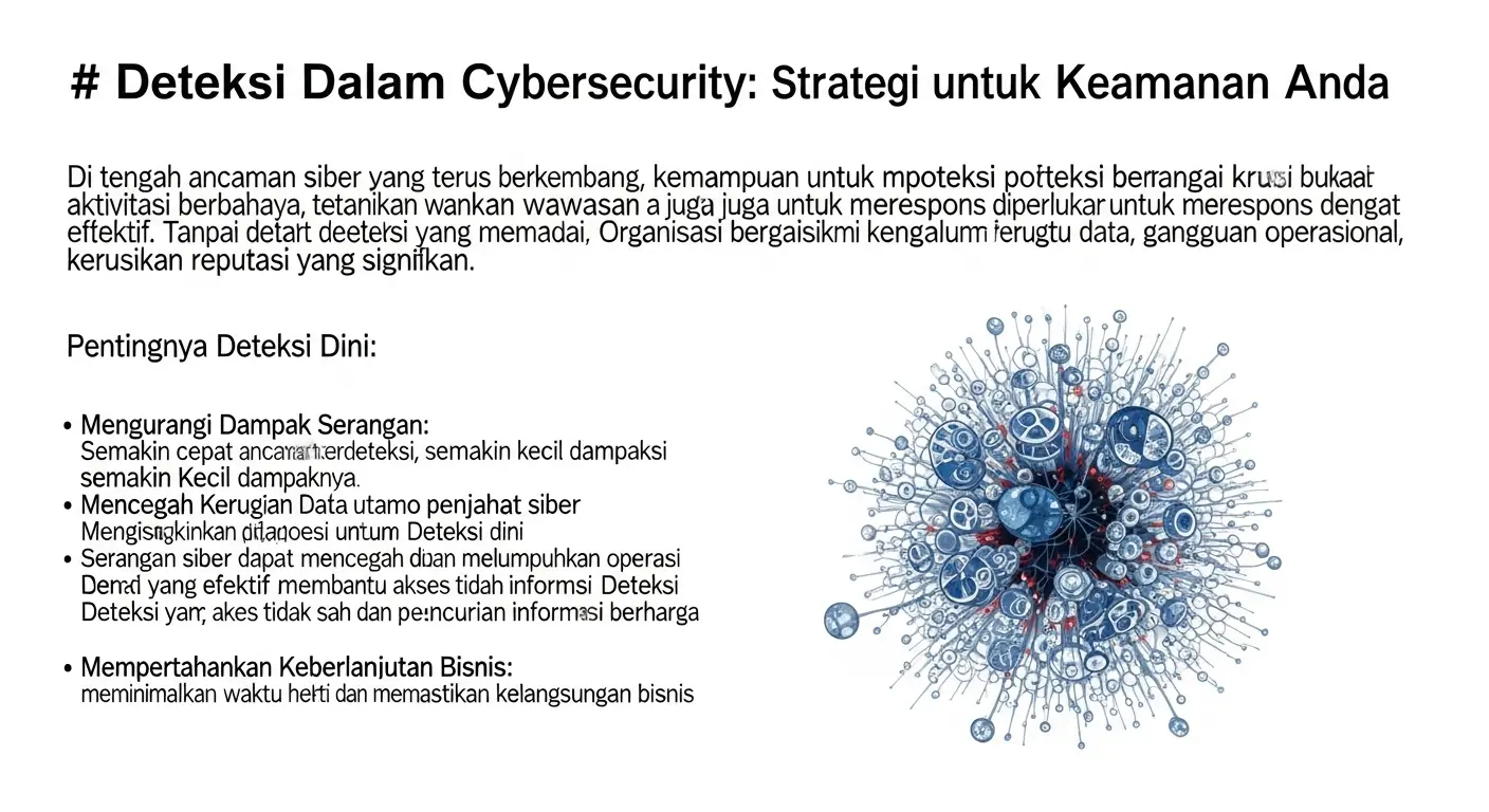 Deteksi Dalam Cybersecurity: Strategi Terkini untuk Keamanan Anda Pelajari pentingnya deteksi dalam cybersecurity dan bagaimana Widya Security dapat membantu melindungi sistem Anda.