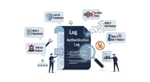 Myth-Busting Authentication Log dalam Cybersecurity Artikel ini membahas mitos seputar Authentication Log di bidang cybersecurity dan pentingnya pemantauan log untuk keamanan data.
