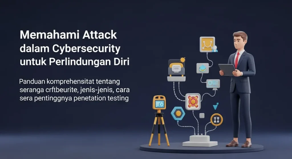 Memahami Attack dalam Cybersecurity untuk Perlindungan Diri Panduan komprehensif tentang serangan dalam cybersecurity, jenis-jenis, cara melindungi diri serta pentingnya penetration testing.