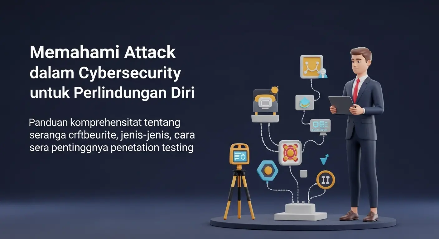Memahami Attack dalam Cybersecurity untuk Perlindungan Diri Panduan komprehensif tentang serangan dalam cybersecurity, jenis-jenis, cara melindungi diri serta pentingnya penetration testing.