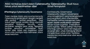 Governance dalam Cybersecurity: Studi Kasus Widya Security Artikel ini membahas tentang governance dalam bidang cybersecurity dengan studi kasus dari perusahaan Widya Security, serta solusi untuk meningkatkan keamanan siber.