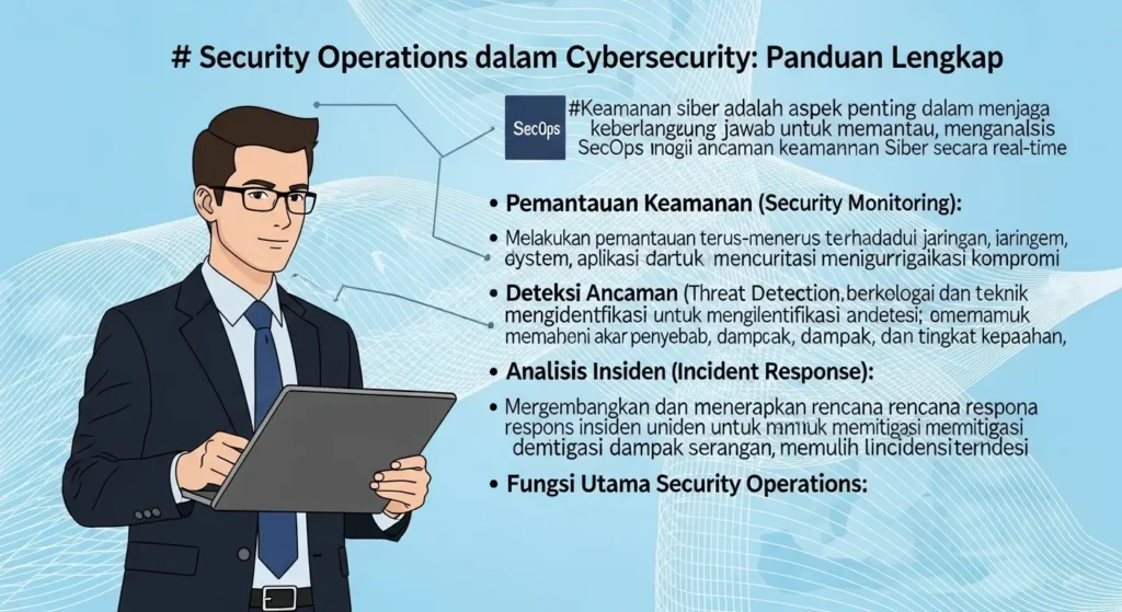 Security Operations dalam Cybersecurity: Panduan Lengkap Pelajari tentang Security Operations dalam keamanan siber, termasuk fungsi, teknologi, dan dampaknya terhadap organisasi.