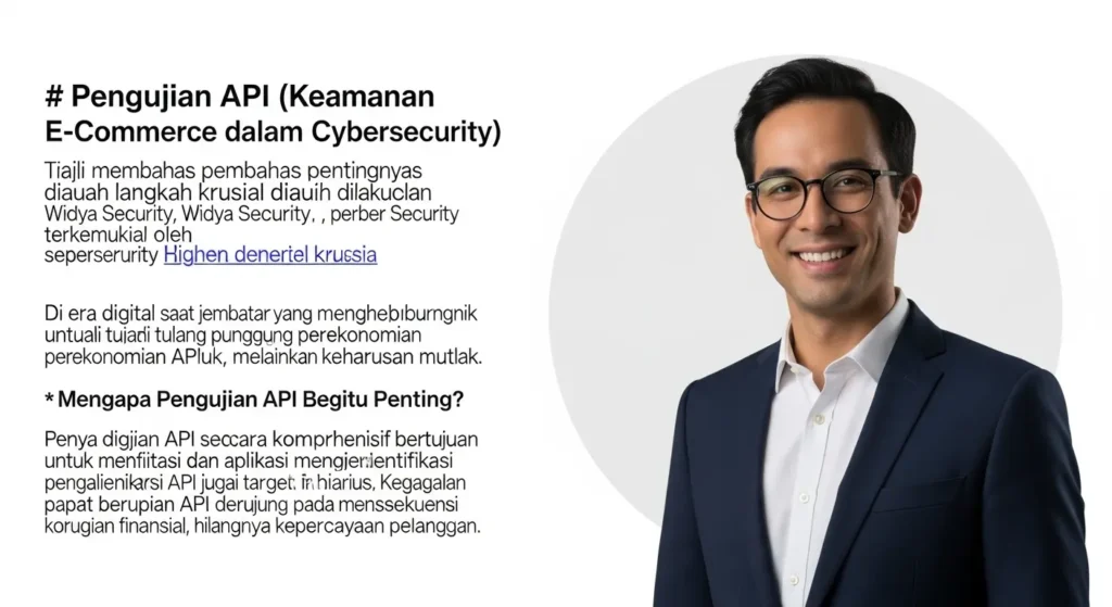 Pengujian API Keamanan E-Commerce dalam Cybersecurity Artikel ini membahas pentingnya pengujian API dalam keamanan e-commerce, dilakukan oleh Widya Security, perusahaan cyber security dari Indonesia.
