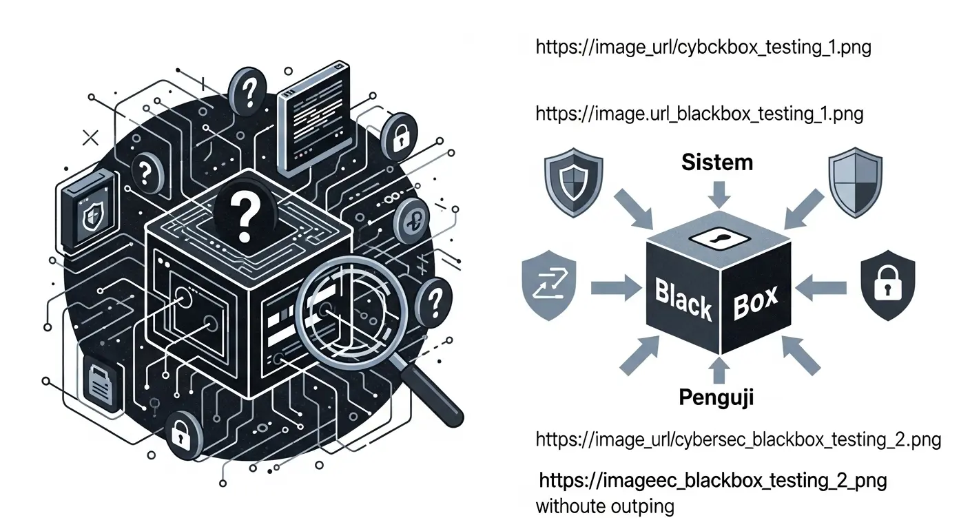 Pengujian dengan Metode Blackbox dalam Cybersecurity Belajar tentang pengujian dengan metode blackbox dalam studi kasus cybersecurity di Widya Security.