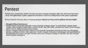 Pentingnya Pentest untuk Aplikasi Dompet Digital dalam Cybersecurity Pelajari pentingnya pentest untuk aplikasi dompet digital dan cara melakukannya dengan aman.