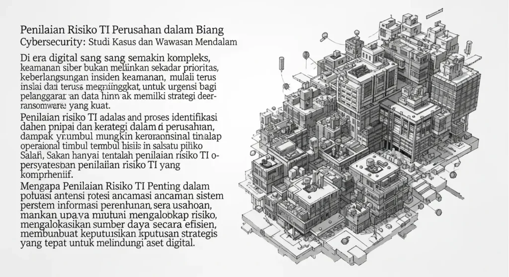 Penilaian Risiko TI Perusahaan dalam Bidang Cybersecurity Artikel ini menjelaskan pentingnya penilaian risiko TI dalam cybersecurity melalui studi kasus dan wawasan mendalam.