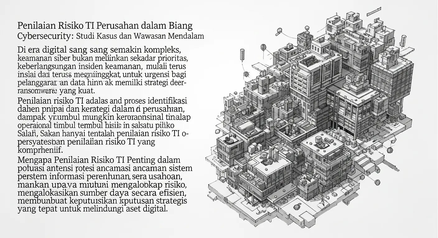 Penilaian Risiko TI Perusahaan dalam Bidang Cybersecurity Artikel ini menjelaskan pentingnya penilaian risiko TI dalam cybersecurity melalui studi kasus dan wawasan mendalam.