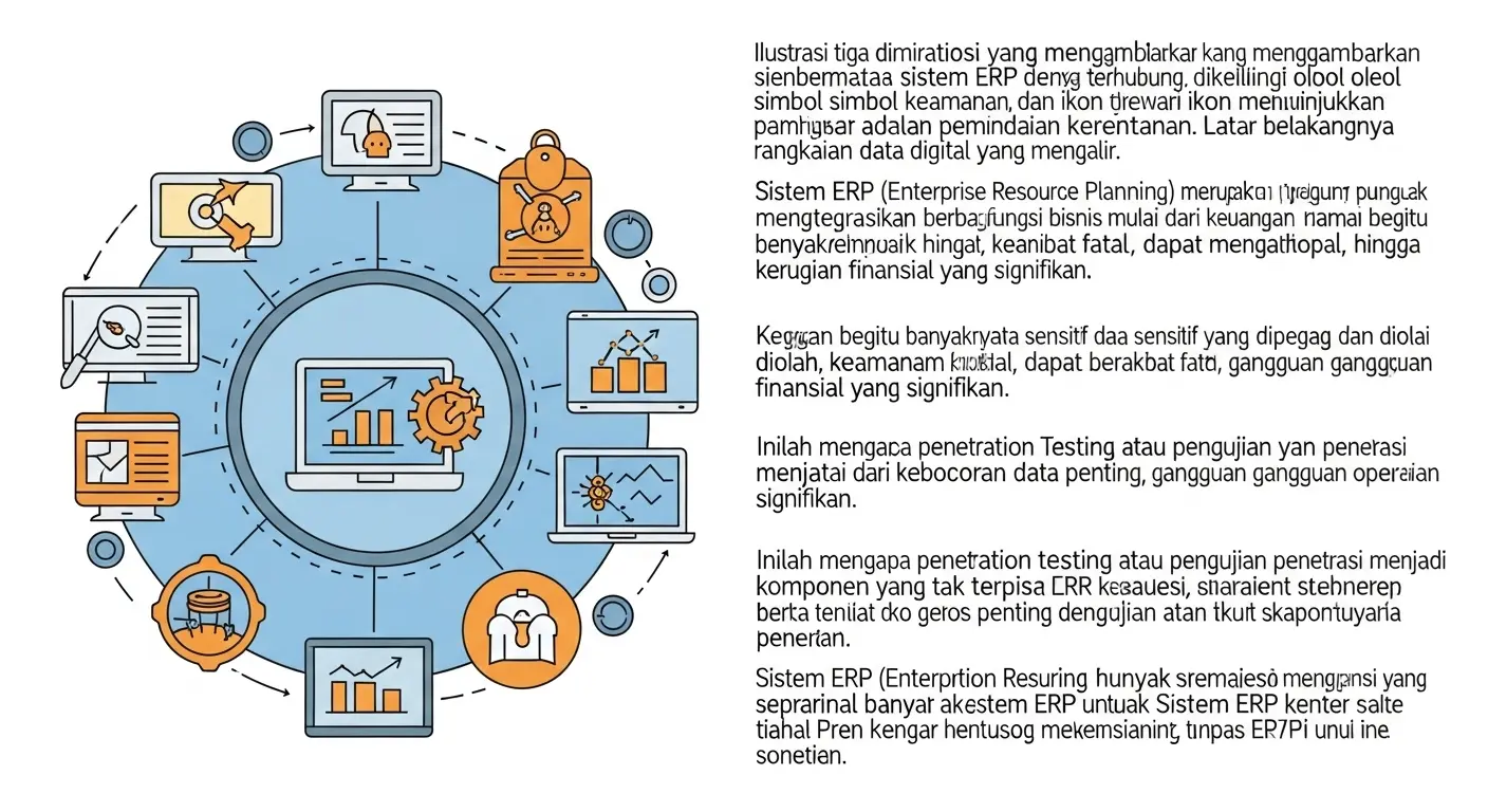 Pentingnya Penetration Testing untuk Sistem ERP Artikel ini membahas pentingnya penetration testing untuk sistem ERP dalam menjaga keamanan data. Disertai informasi tentang jenis, proses, dan manfaatnya.