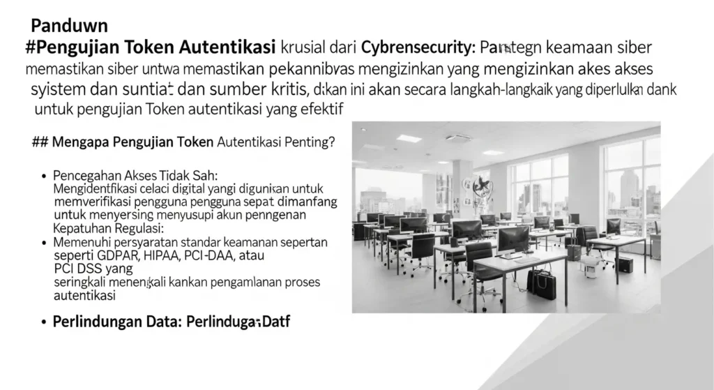 Pengujian Token Autentikasi dalam Cybersecurity Panduan lengkap tentang pengujian token autentikasi dalam cybersecurity dengan langkah-langkah dan teknik yang dibutuhkan.