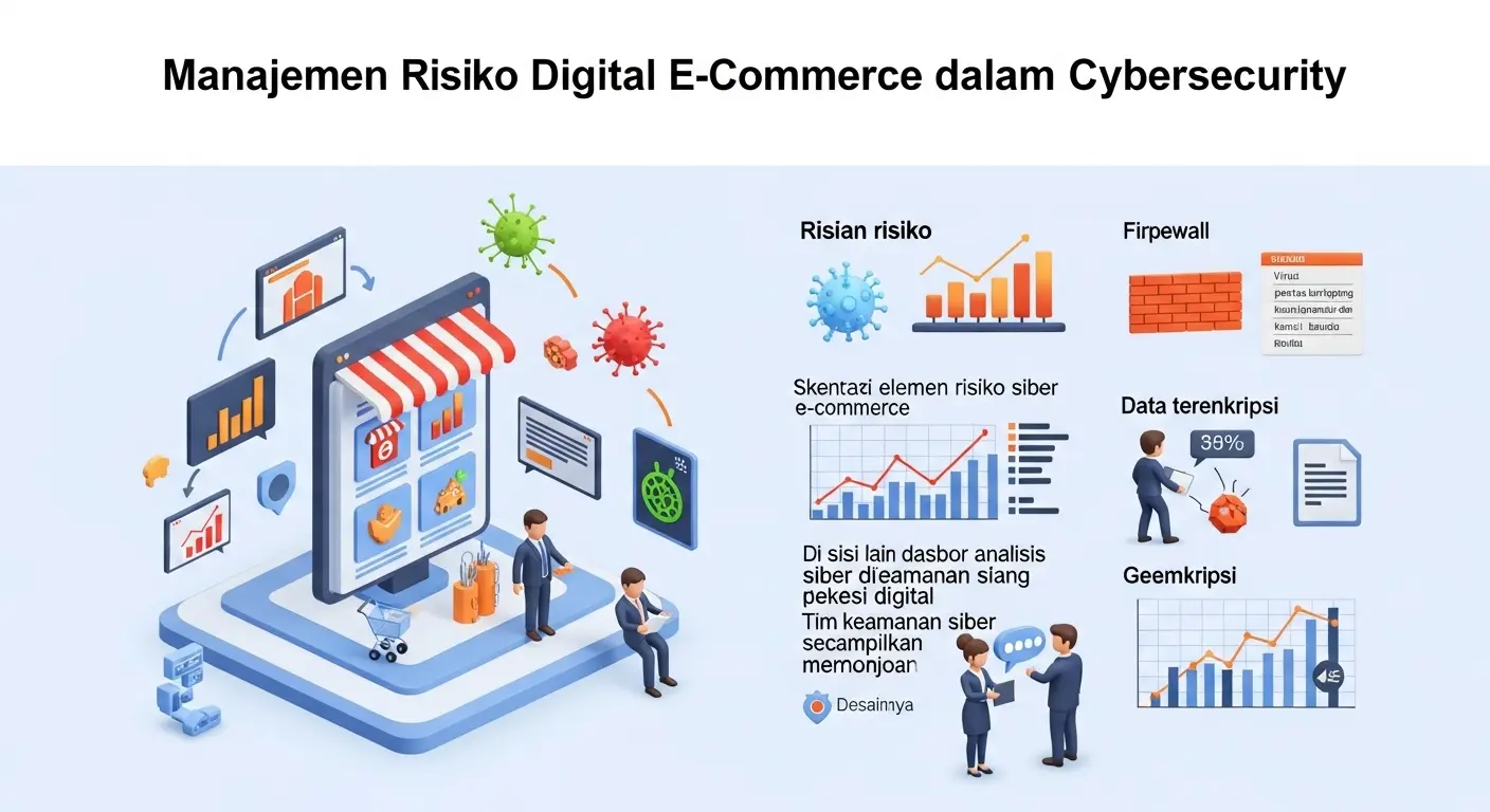Manajemen Risiko Digital E-Commerce dalam Cybersecurity Panduan tentang manajemen risiko digital dalam e-commerce dan langkah-langkah yang dapat diambil untuk mengelola risiko di bidang cybersecurity.