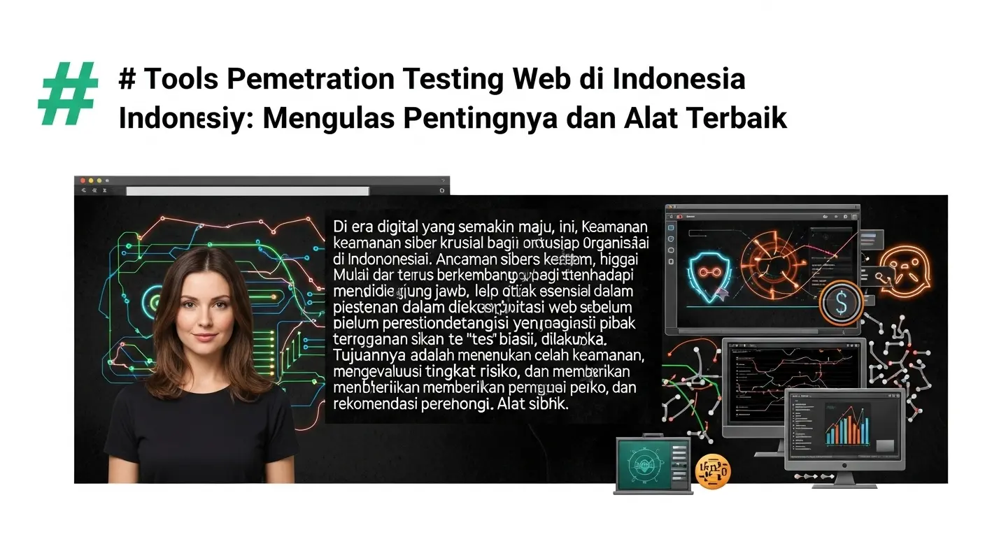 Tools Penetration Testing Web di Indonesia dalam Cybersecurity Mengulas pentingnya tools penetration testing untuk keamanan siber di Indonesia dan memberikan wawasan tentang alat-alat terbaik yang digunakan.