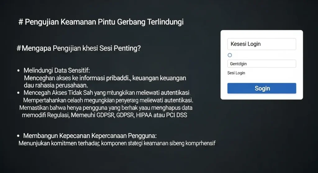 Pengujian Keamanan Sesi Login Dalam Keamanan Siber Ini adalah panduan mendalam tentang pengujian keamanan sesi login, pentingnya, metode pengujian, dan strategi mitigasi dalam keamanan siber.