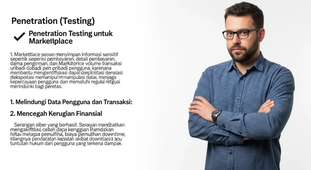 Penetration Testing untuk Marketplace dalam Bidang Cybersecurity Artikel ini membahas pentingnya penetration testing untuk marketplace dalam bidang cybersecurity. Dapatkan wawasan dari para ahli dan tahu langkah-langkah yang perlu diambil.
