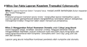 Mitos Dan Fakta Laporan Keamanan Sistem Transaksi Cybersecurity Mengupas mitos serta fakta tentang laporan keamanan sistem transaksi dalam bidang cybersecurity. Kenali pentingnya pengujian keamanan.