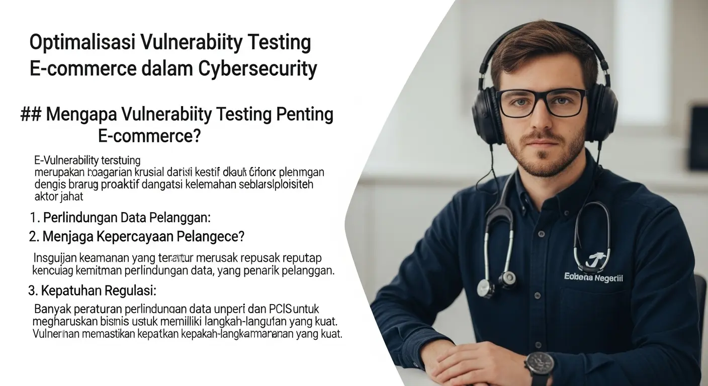 Optimalisasi Vulnerability Testing E-commerce dalam Cybersecurity Artikel ini membahas tentang pentingnya vulnerability testing untuk e-commerce dalam bidang cybersecurity.