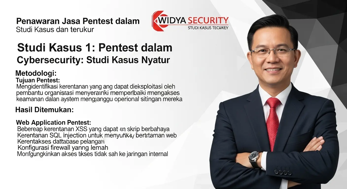 Penawaran Jasa Pentest dalam Cybersecurity: Studi Kasus Nyata Artikel ini membahas penawaran jasa pentest dari Widya Security dengan studi kasus nyata dan hasil yang terukur.