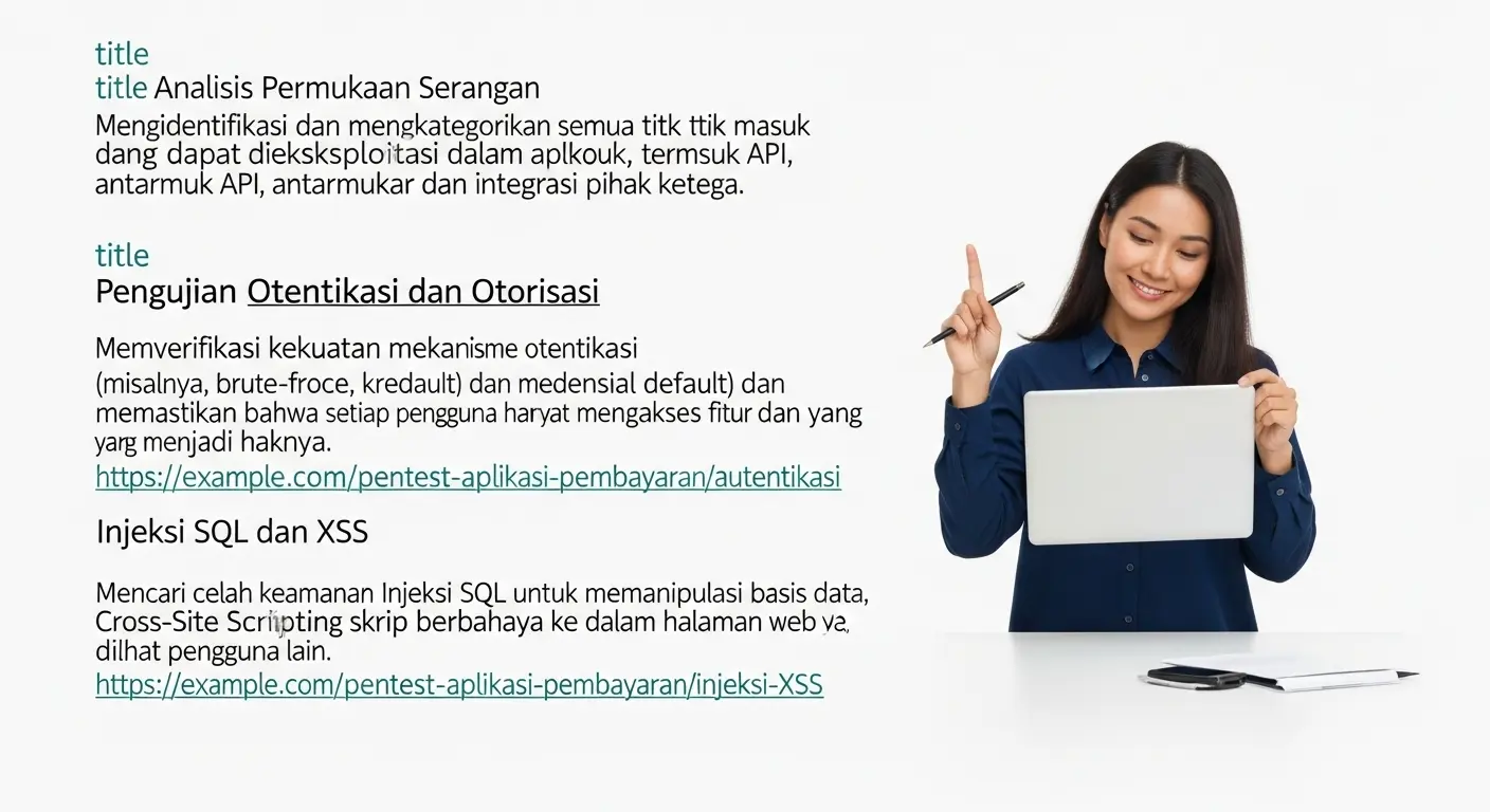Pentest Aplikasi Pembayaran untuk Keamanan Cyber Panduan lengkap melakukan pentest pada aplikasi pembayaran untuk menjaga keamanan sistem keuangan.