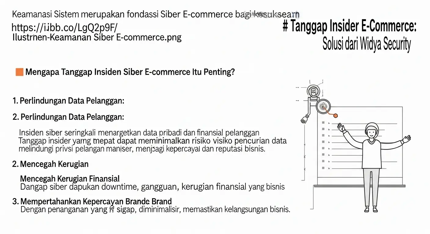 Tanggap Insiden Siber E-Commerce: Solusi dari Widya Security Artikel ini membahas pentingnya tanggap insiden siber dalam e-commerce dan bagaimana Widya Security dapat membantu.