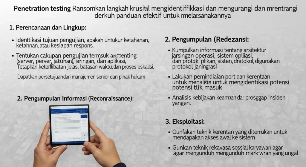 Ransomware Penetration Testing di Bank untuk Keamanan Cyber Pelajari pentingnya ransomware penetration testing untuk keamanan bank dan cara melakukannya dengan efektif.