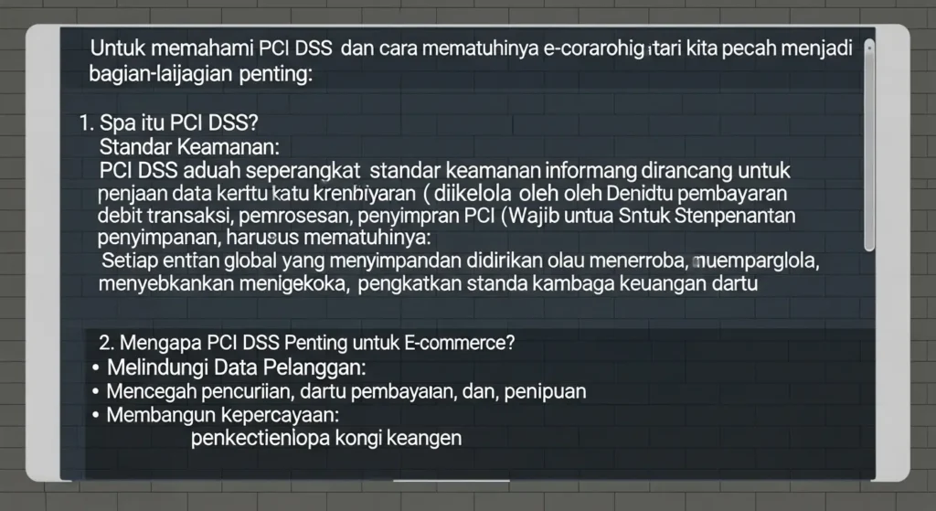 Bagaimana Memahami PCI DSS Untuk E-commerce Panduan lengkap untuk memahami PCI DSS e-commerce dan cara mematuhinya agar keamanan transaksi Anda terjaga.