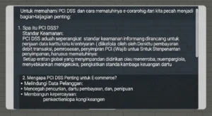 Bagaimana Memahami PCI DSS Untuk E-commerce Panduan lengkap untuk memahami PCI DSS e-commerce dan cara mematuhinya agar keamanan transaksi Anda terjaga.